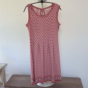 Max Studio Orange and Blue Floral sleeveless dress 👗